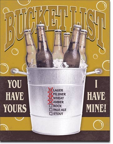 Targa Metallica Beer Bucket List