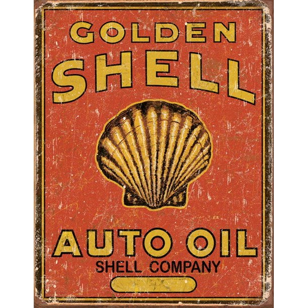 Targa Metallica Golden Shell Auto Oil