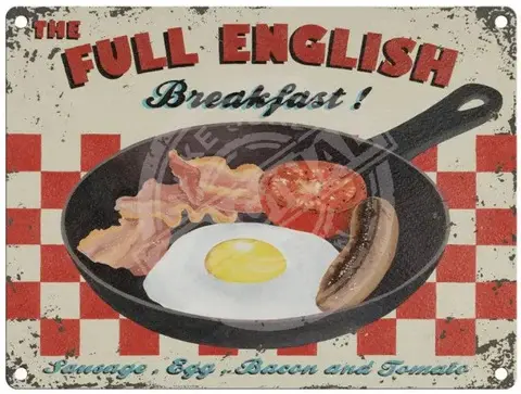Targa Metallica Egg Full English - Martin Wiscombe
