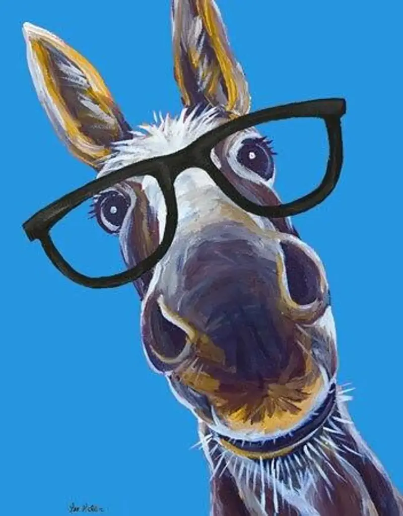Targa Metallica Donkey Sign