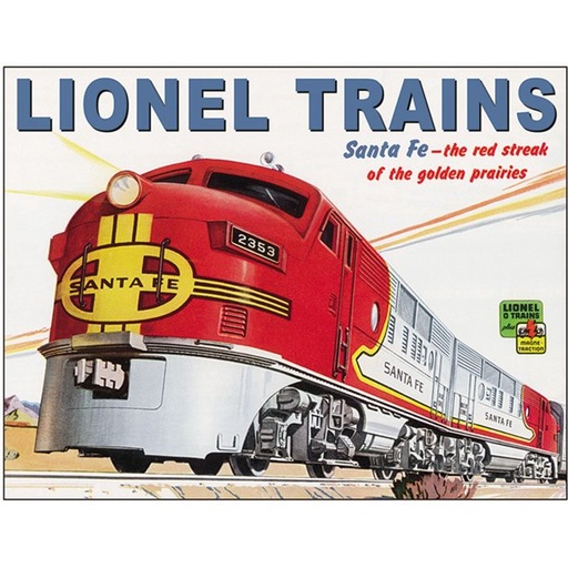 [605279122844] Lionel Santa Fe The Red Streak 2284 Model Railroad
