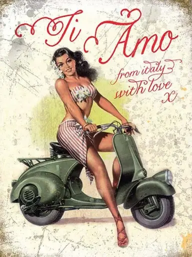 [9663221222002] Vespa "Ti Amo From Italy With Love"