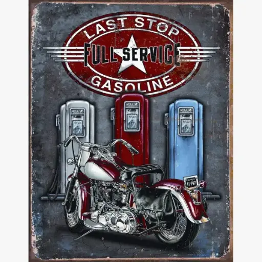 [605279115662] Last Stop Full Service Gasoline with Motorcycle
