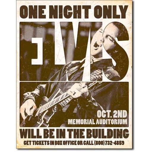 [605279119370] Elvis Presley One Night Only