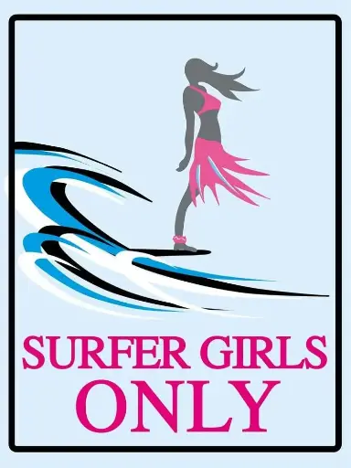 [9662155332200] Surfer Girls Only