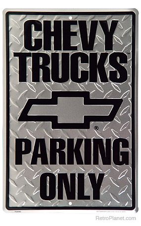 [945154965] Chevy Trucks Parking Only