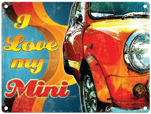 [988857556] The Original Metal Sign Company I Love My Mini