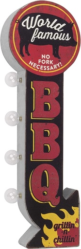 [680041396883] Insegna A Led BBQ World Famous