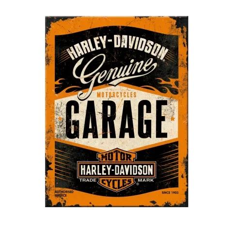 [4036113143323] MAGNET HARLEY DAVIDSON GARAGE 6 cm x 8 cm