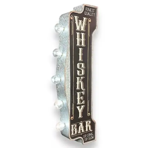 [680041286252] Insegna A Led Whiskey Bar