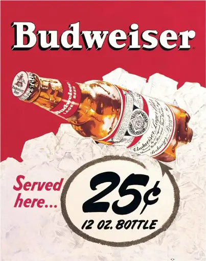 [605279109814] Budweiser - 25 Cents