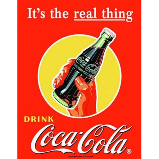 [605279110537] Coca-Cola Real Thing Bottle Ad 1948