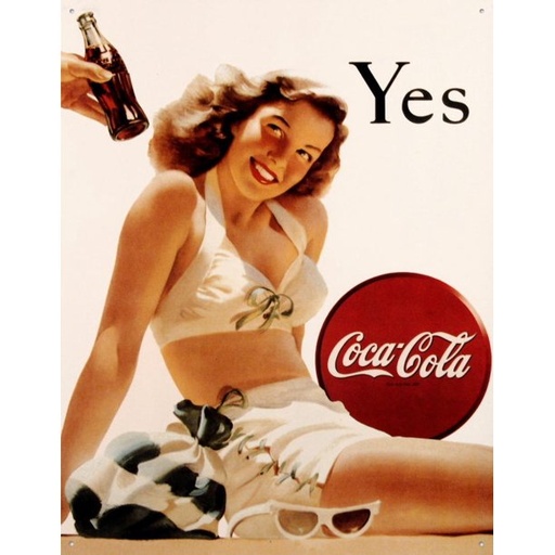 [605279110568] Coca-Cola Yes Beach Girl