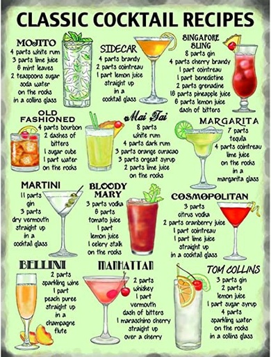 [332554668856] Classic Cocktail Recipes