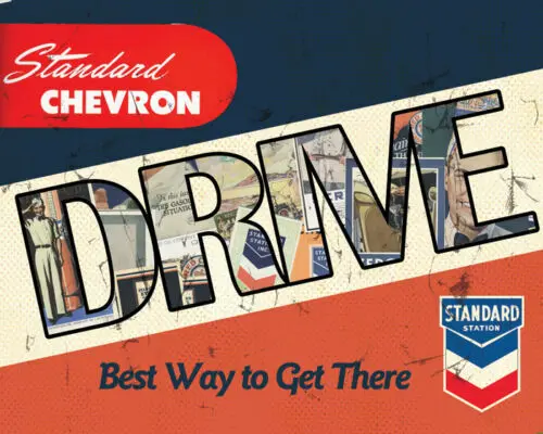 [90021222554] Standard Chevron "DRIVE ..Best Way to Get There