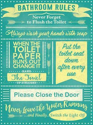 [93003032121] Bathroom Rules